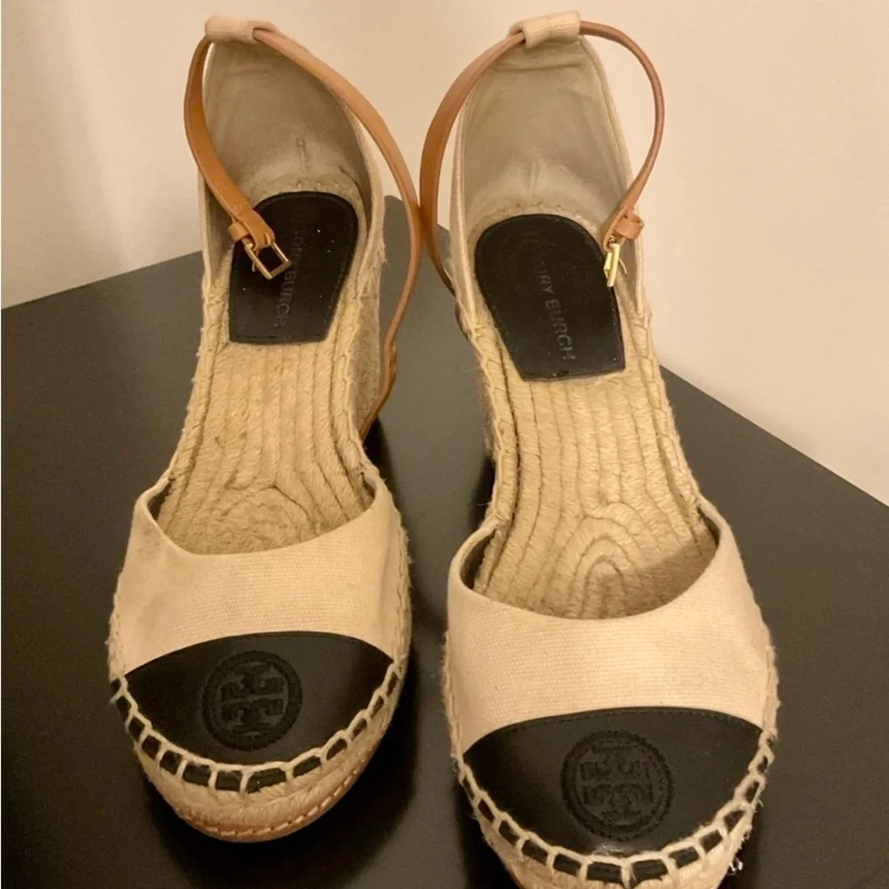 Tory Burch Color Block Wedge Espadrille Sandals